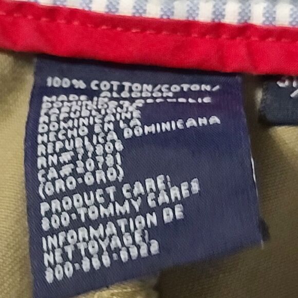 Tommy Hilfiger Mens Khaki Pants Beige Size 31X30 100% Cotton Zip Button Pockets - Picture 6 of 12